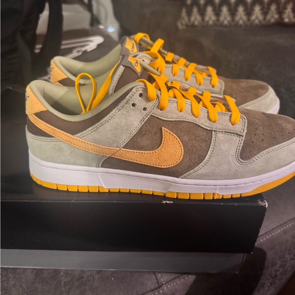 Nike Athletic Shoes - Orange, Brown, Gray